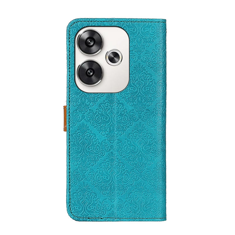 For Xiaomi Poco F6 / Redmi Turbo 3 European Floral Embossed Leather Phone Case