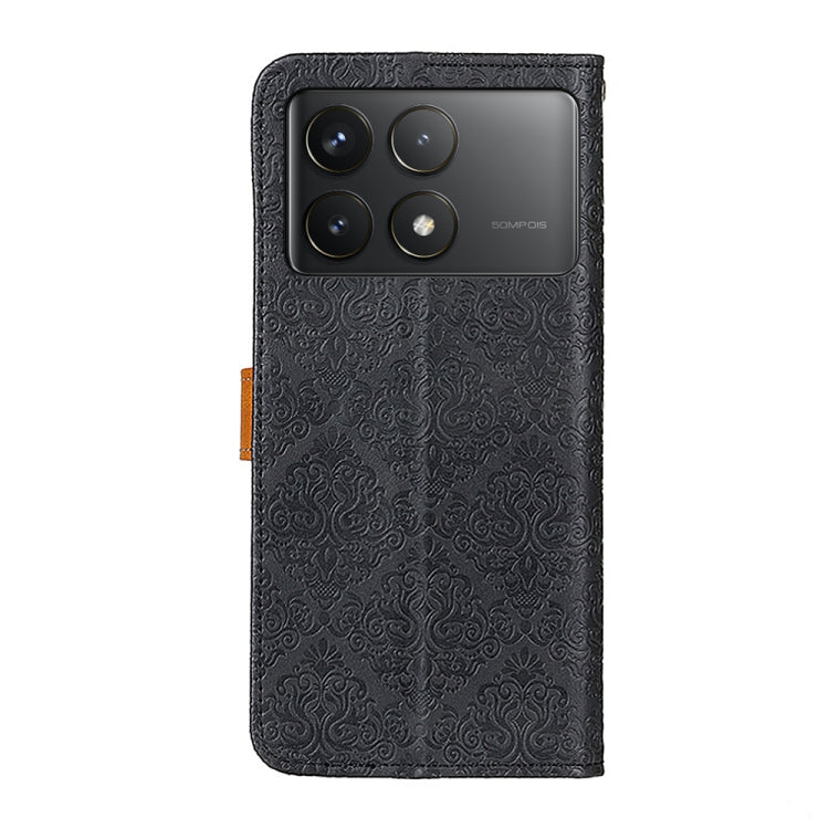 For Xiaomi Redmi K70 5G / K70 Pro 5G European Floral Embossed Leather Phone Case
