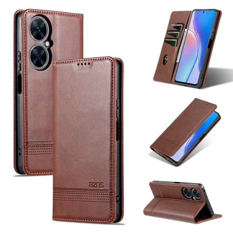 For Huawei Maimang 20 AZNS Magnetic Calf Texture Flip Leather Phone Case