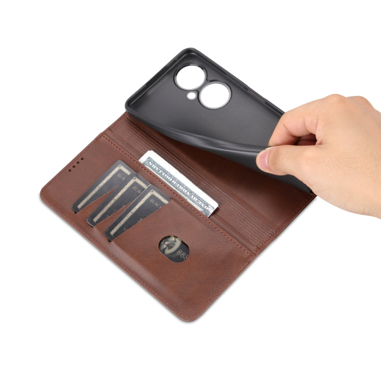 For Huawei Maimang 20 AZNS Magnetic Calf Texture Flip Leather Phone Case