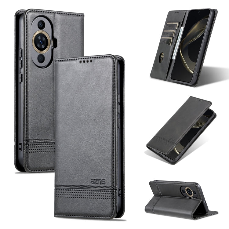 For Huawei Nova 11 AZNS Magnetic Calf Texture Flip Leather Phone Case