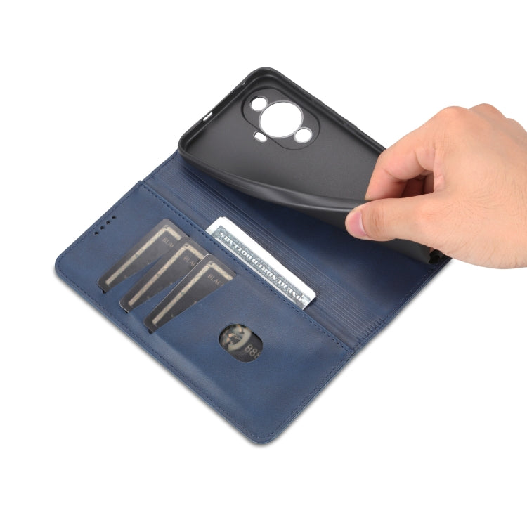 For Huawei Nova 11 AZNS Magnetic Calf Texture Flip Leather Phone Case