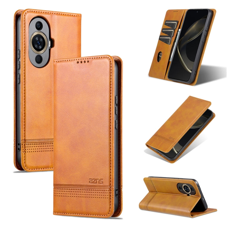 For Huawei Nova 11 Pro AZNS Magnetic Calf Texture Flip Leather Phone Case