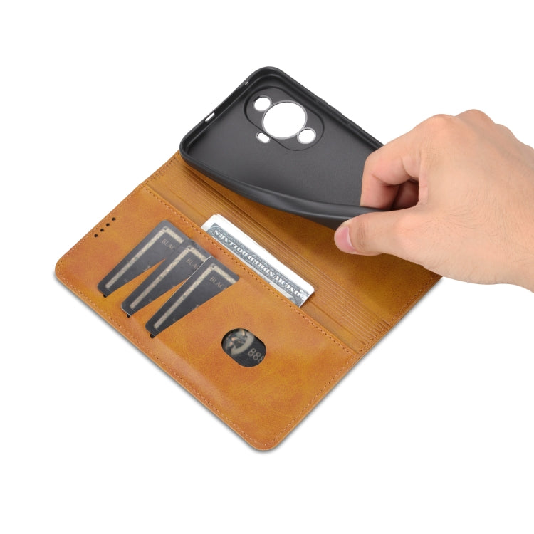 For Huawei Nova 11 Pro AZNS Magnetic Calf Texture Flip Leather Phone Case