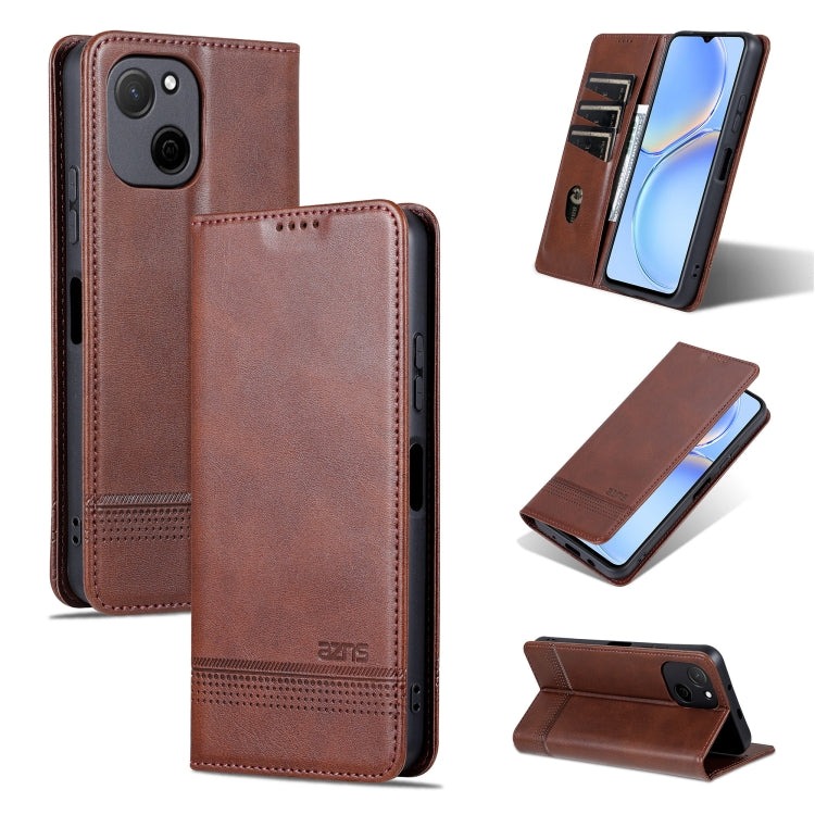 For Huawei Maimang A20 AZNS Magnetic Calf Texture Flip Leather Phone Case