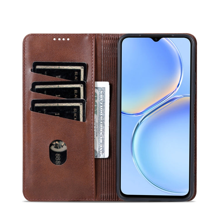 For Huawei Maimang A20 AZNS Magnetic Calf Texture Flip Leather Phone Case