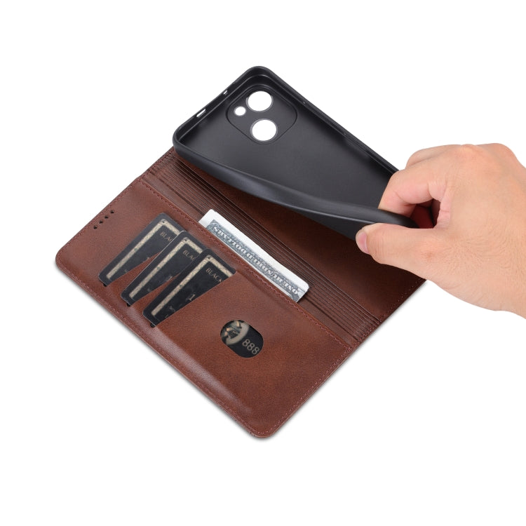 For Huawei Maimang A20 AZNS Magnetic Calf Texture Flip Leather Phone Case