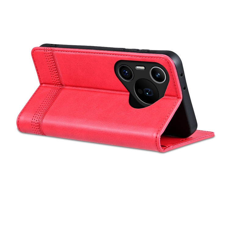 For Huawei Pura 70 Pro / 70 Pro+ Fine Hole AZNS Magnetic Calf Texture Flip Leather Phone Case