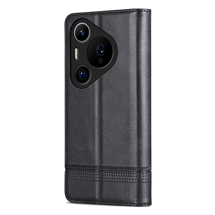 For Huawei Pura 70 Pro / 70 Pro+ Fine Hole AZNS Magnetic Calf Texture Flip Leather Phone Case