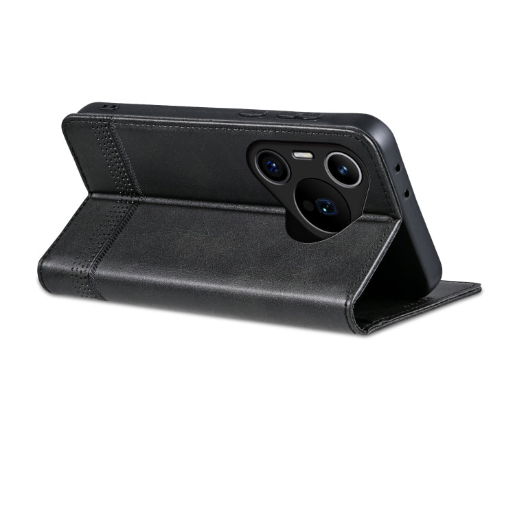 For Huawei Pura 70 Pro / 70 Pro+ Fine Hole AZNS Magnetic Calf Texture Flip Leather Phone Case