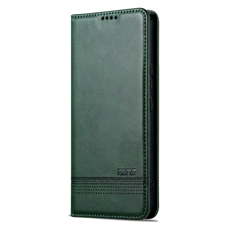 For Huawei Pura 70 Fine Hole AZNS Magnetic Calf Texture Flip Leather Phone Case