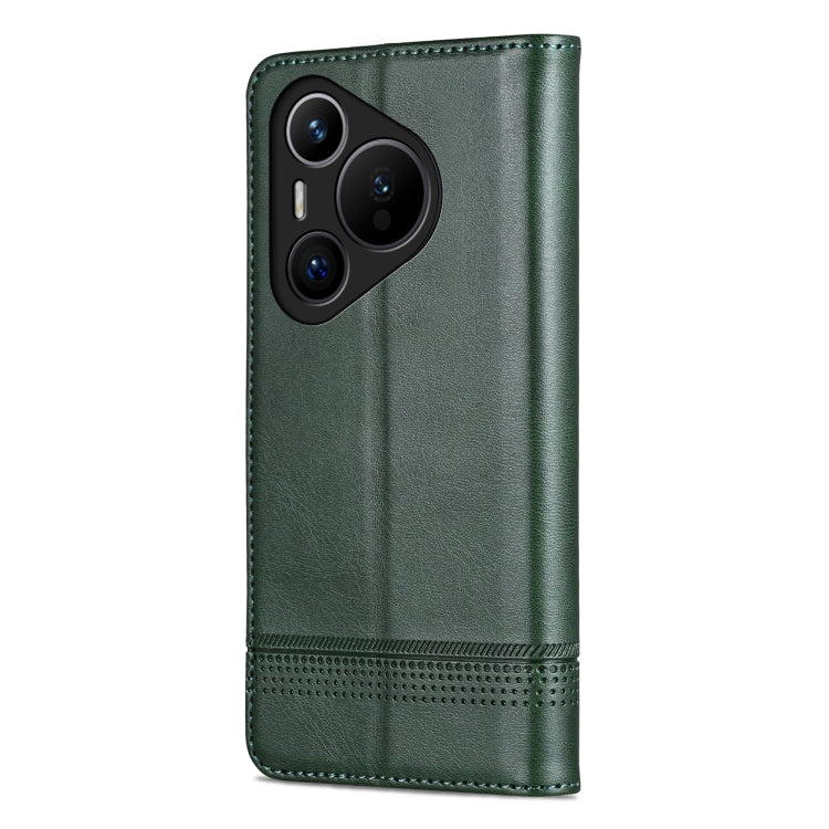 For Huawei Pura 70 Fine Hole AZNS Magnetic Calf Texture Flip Leather Phone Case