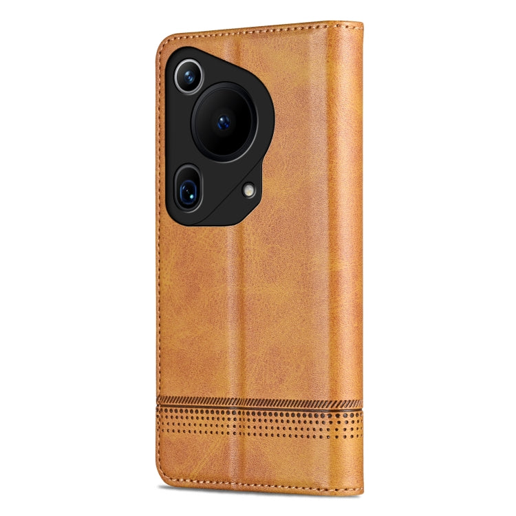 For Huawei Pura 70 Ultra AZNS Magnetic Calf Texture Flip Leather Phone Case