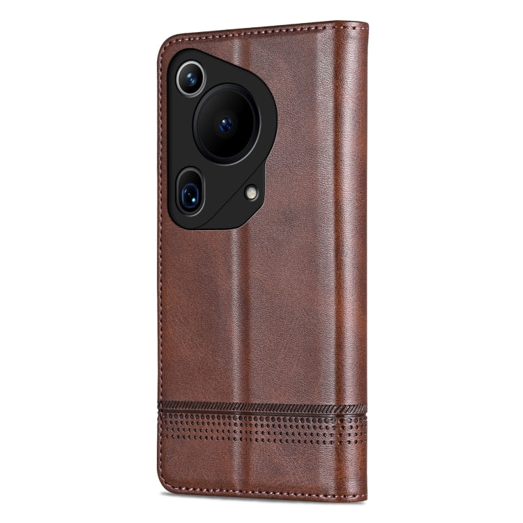 For Huawei Pura 70 Ultra AZNS Magnetic Calf Texture Flip Leather Phone Case