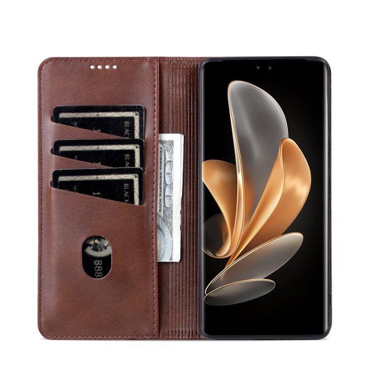 For Huawei Maimang 30 AZNS Magnetic Calf Texture Flip Leather Phone Case