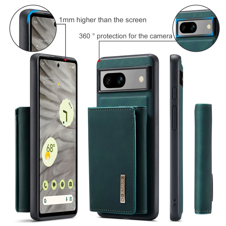 For Google Pixel 8a DG.MING M1 Series 3-Fold Multi Card Wallet + Magnetic Phone Case