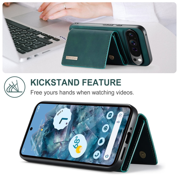 For Google Pixel 9 Pro XL DG.MING M1 Series 3-Fold Multi Card Wallet + Magnetic Phone Case
