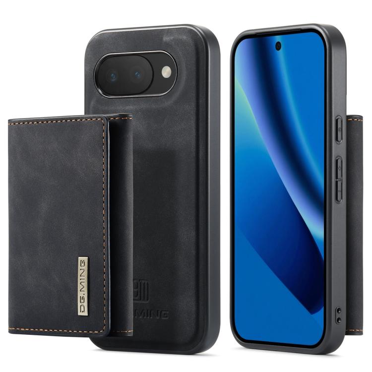 For Google Pixel 10a DG.MING M1 Series 3-Fold Multi Card Wallet + Magnetic Phone Case