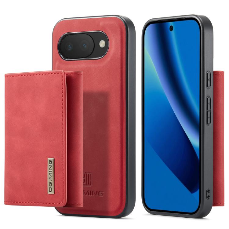 For Google Pixel 10a DG.MING M1 Series 3-Fold Multi Card Wallet + Magnetic Phone Case