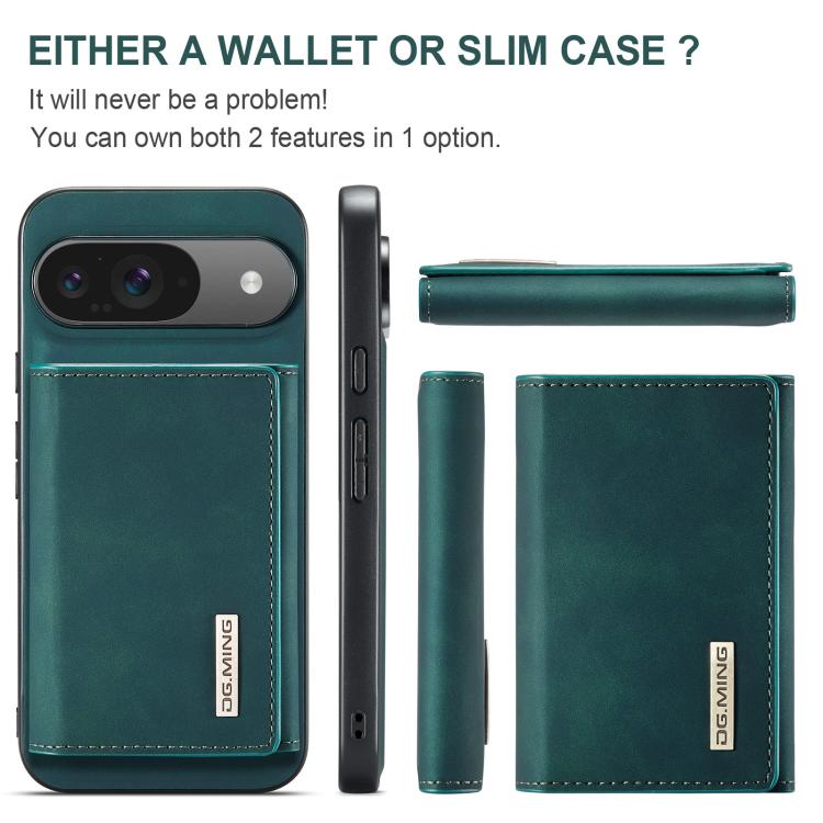 For Google Pixel 10 / 10 Pro DG.MING M1 Series 3-Fold Multi Card Wallet + Magnetic Phone Case