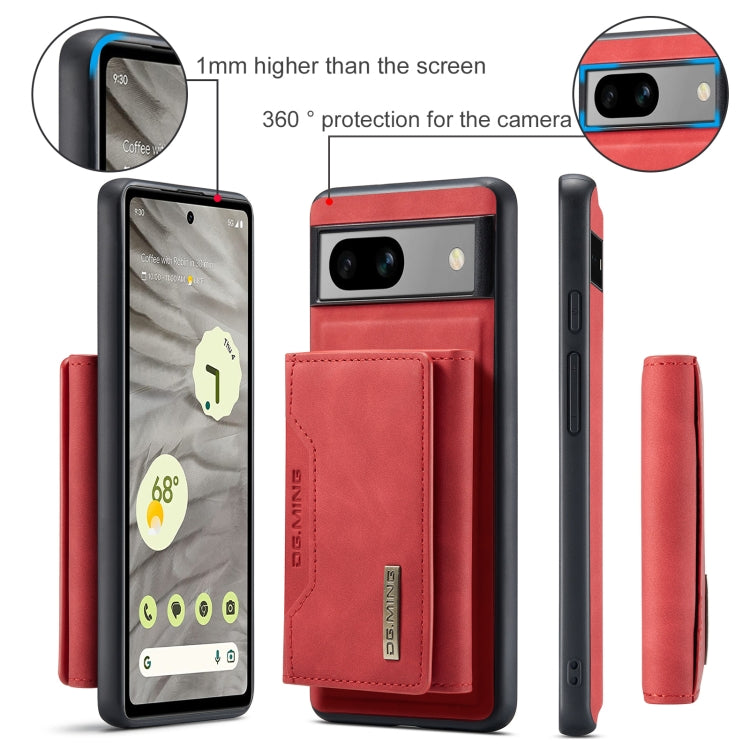 For Google Pixel 8a DG.MING M2 Series 3-Fold Multi Card Bag + Magnetic Phone Case