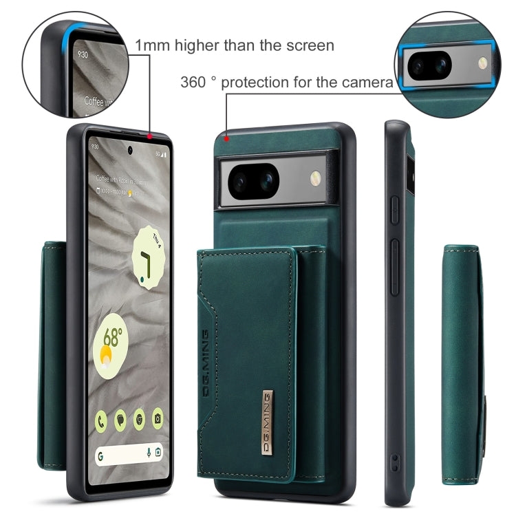 For Google Pixel 8a DG.MING M2 Series 3-Fold Multi Card Bag + Magnetic Phone Case