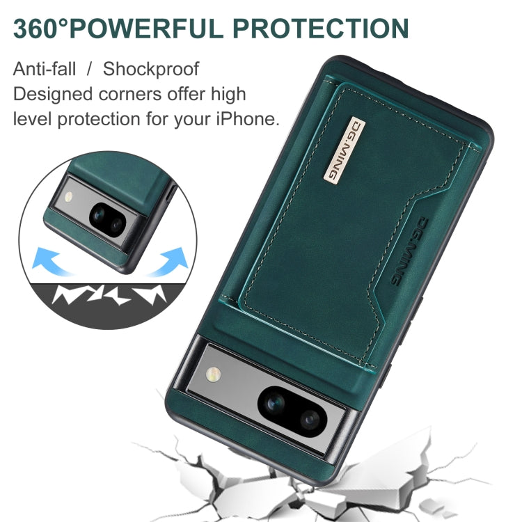 For Google Pixel 8a DG.MING M2 Series 3-Fold Multi Card Bag + Magnetic Phone Case