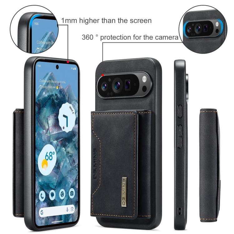 For Google Pixel 9 Pro XL DG.MING M2 Series 3-Fold Multi Card Bag + Magnetic Phone Case