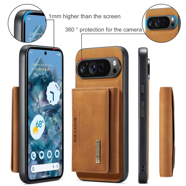 For Google Pixel 9 Pro XL DG.MING M2 Series 3-Fold Multi Card Bag + Magnetic Phone Case