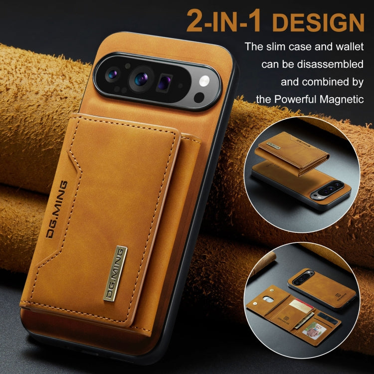 For Google Pixel 9 Pro XL DG.MING M2 Series 3-Fold Multi Card Bag + Magnetic Phone Case