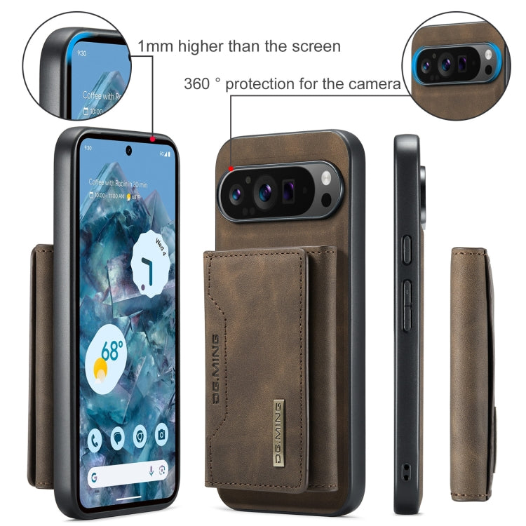 For Google Pixel 9 Pro XL DG.MING M2 Series 3-Fold Multi Card Bag + Magnetic Phone Case
