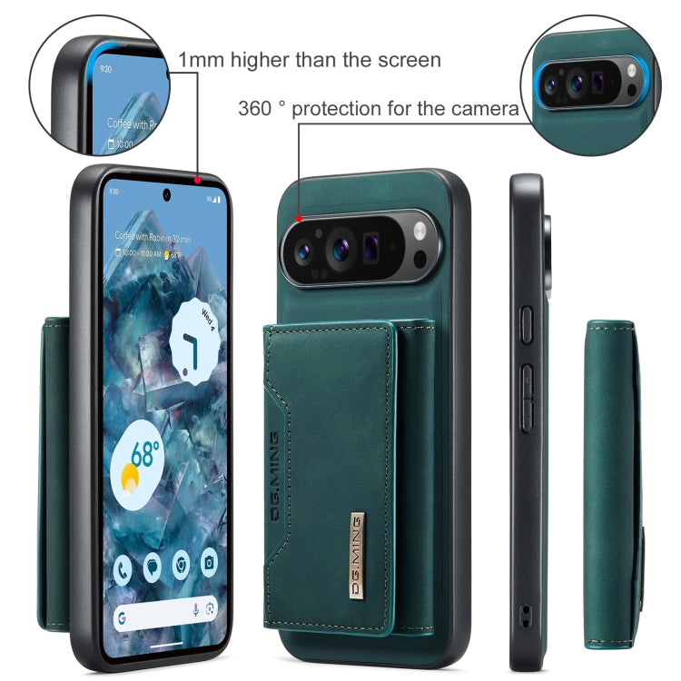 For Google Pixel 9 Pro XL DG.MING M2 Series 3-Fold Multi Card Bag + Magnetic Phone Case