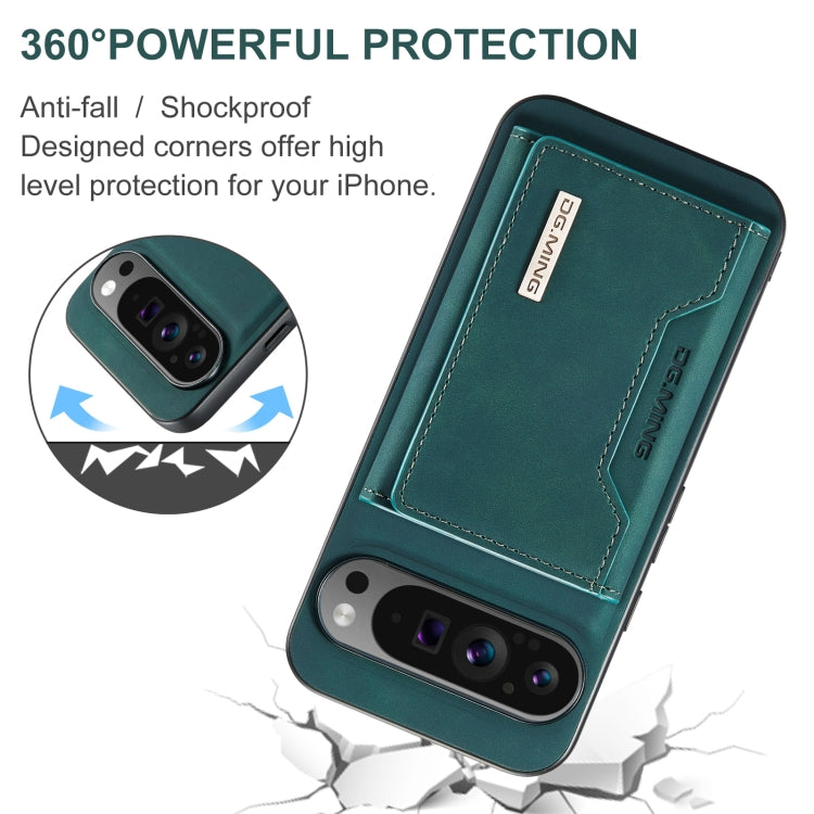 For Google Pixel 9 Pro XL DG.MING M2 Series 3-Fold Multi Card Bag + Magnetic Phone Case