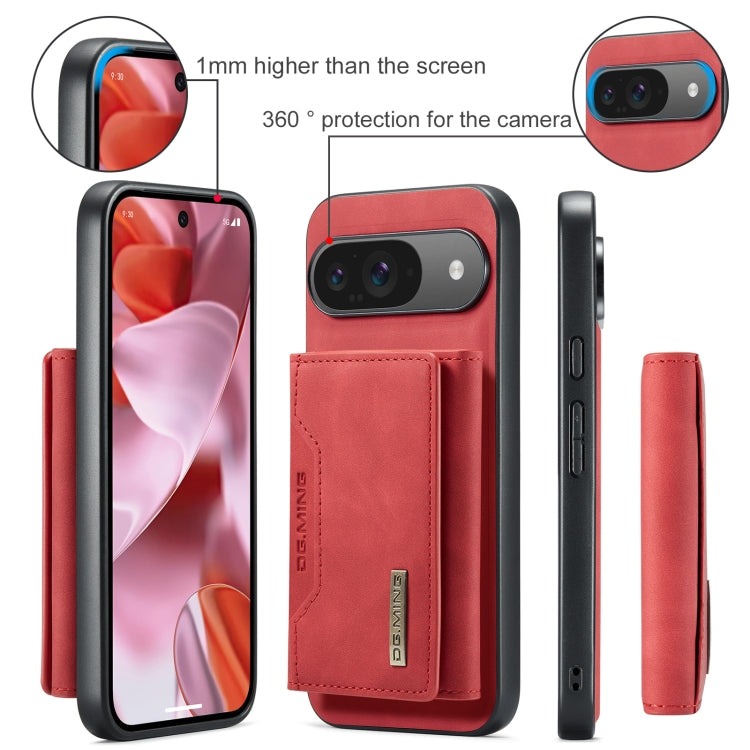 For Google Pixel 9 / 9 Pro DG.MING M2 Series 3-Fold Multi Card Bag + Magnetic Phone Case