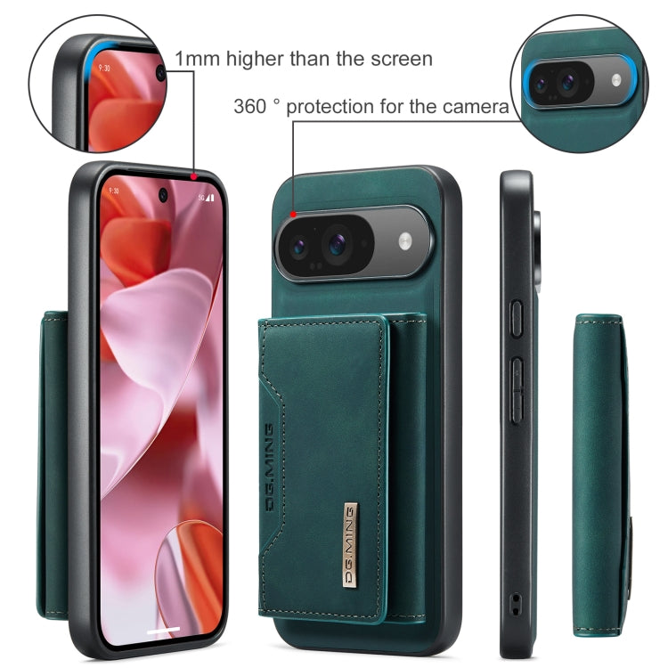 For Google Pixel 9 / 9 Pro DG.MING M2 Series 3-Fold Multi Card Bag + Magnetic Phone Case