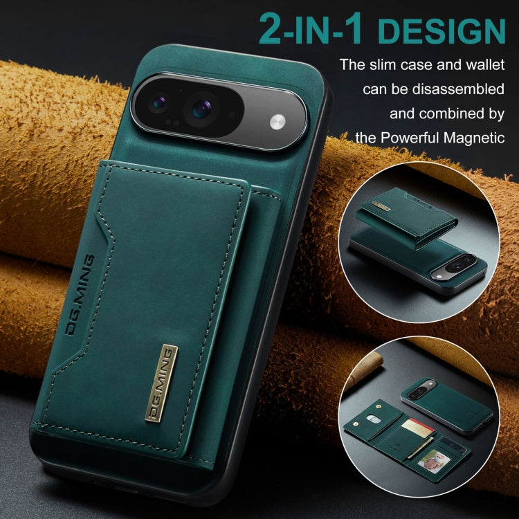 For Google Pixel 9 / 9 Pro DG.MING M2 Series 3-Fold Multi Card Bag + Magnetic Phone Case