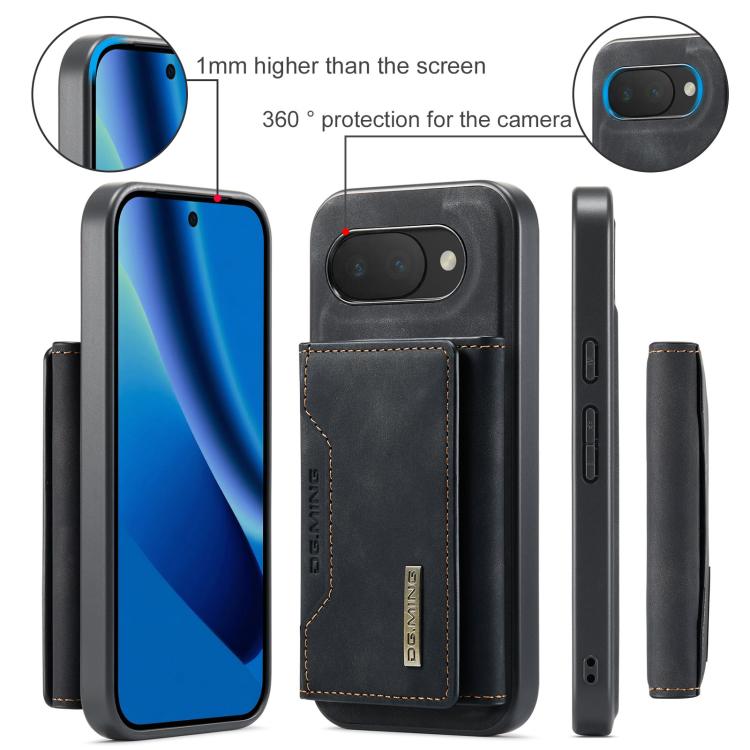 For Google Pixel 10a DG.MING M2 Series 3-Fold Multi Card Bag + Magnetic Phone Case