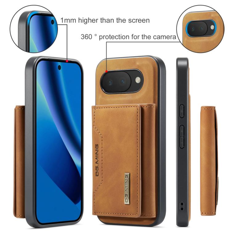 For Google Pixel 10a DG.MING M2 Series 3-Fold Multi Card Bag + Magnetic Phone Case
