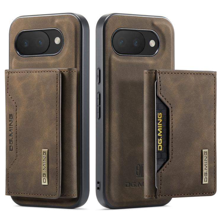 For Google Pixel 10a DG.MING M2 Series 3-Fold Multi Card Bag + Magnetic Phone Case