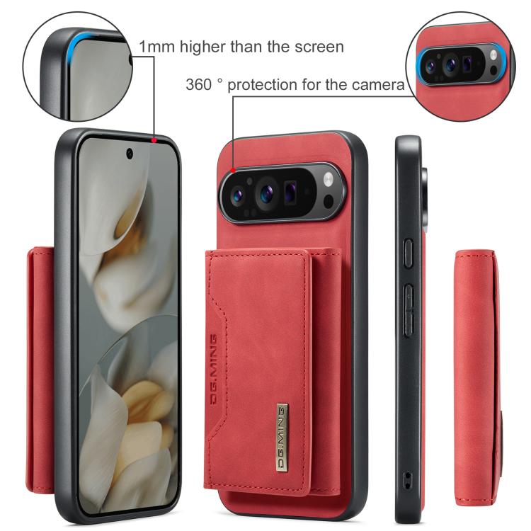For Google Pixel 10 Pro XL DG.MING M2 Series 3-Fold Multi Card Bag + Magnetic Phone Case
