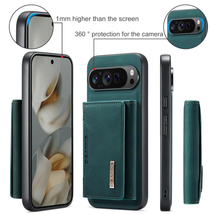 For Google Pixel 10 Pro XL DG.MING M2 Series 3-Fold Multi Card Bag + Magnetic Phone Case