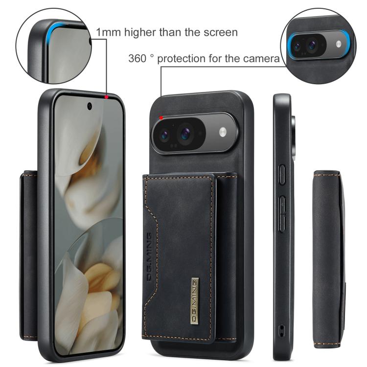 For Google Pixel 10 / 10 Pro DG.MING M2 Series 3-Fold Multi Card Bag + Magnetic Phone Case