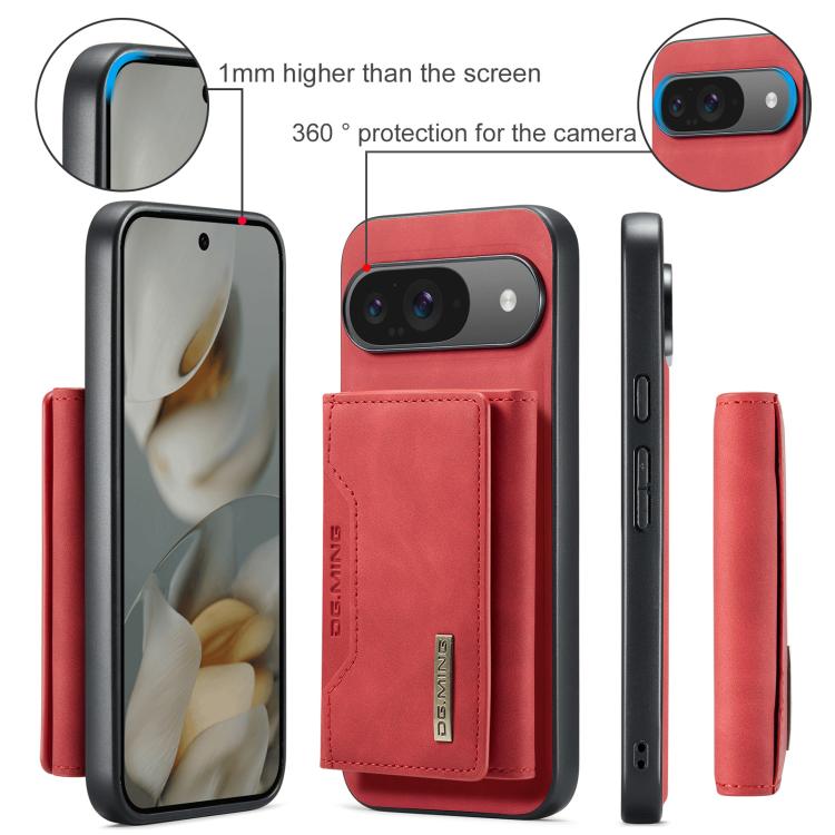 For Google Pixel 10 / 10 Pro DG.MING M2 Series 3-Fold Multi Card Bag + Magnetic Phone Case