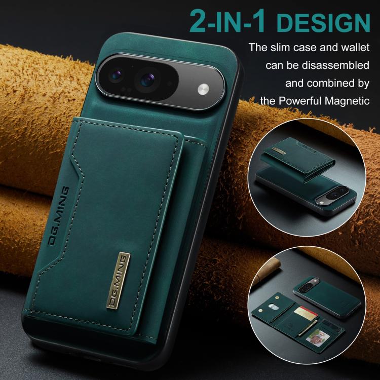 For Google Pixel 10 / 10 Pro DG.MING M2 Series 3-Fold Multi Card Bag + Magnetic Phone Case