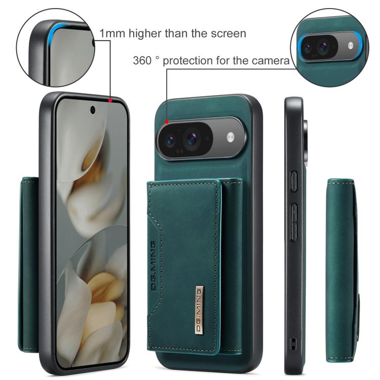 For Google Pixel 10 / 10 Pro DG.MING M2 Series 3-Fold Multi Card Bag + Magnetic Phone Case