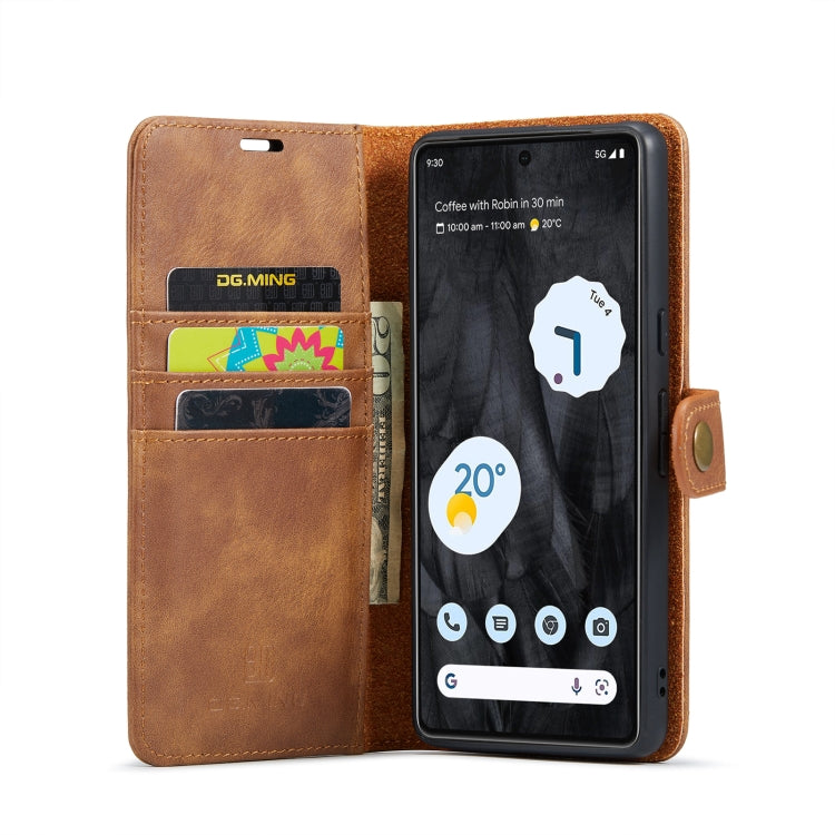 For Google Pixel 8 Pro DG.MING Crazy Horse Texture Detachable Magnetic Leather Phone Case