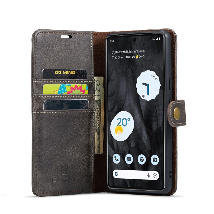 For Google Pixel 8 Pro DG.MING Crazy Horse Texture Detachable Magnetic Leather Phone Case