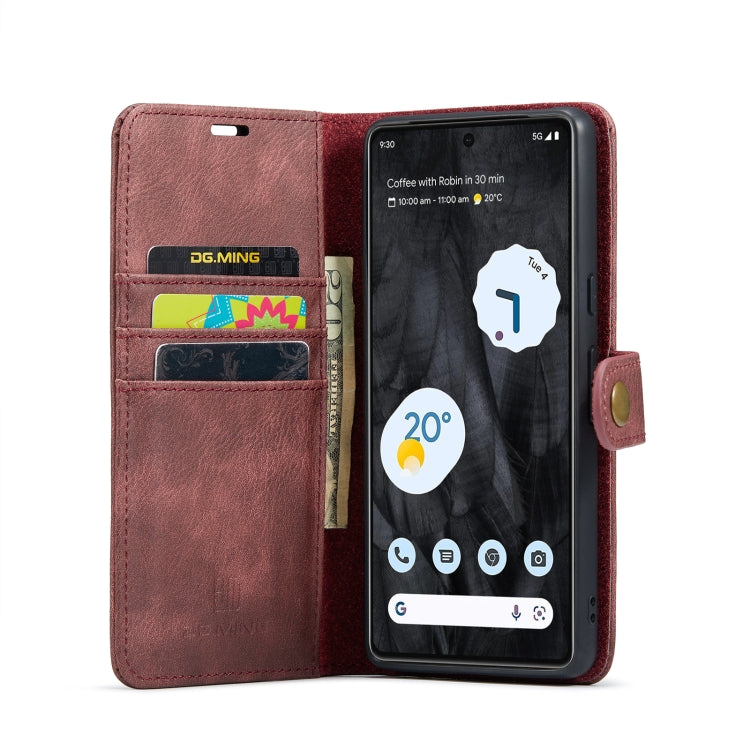 For Google Pixel 8 Pro DG.MING Crazy Horse Texture Detachable Magnetic Leather Phone Case