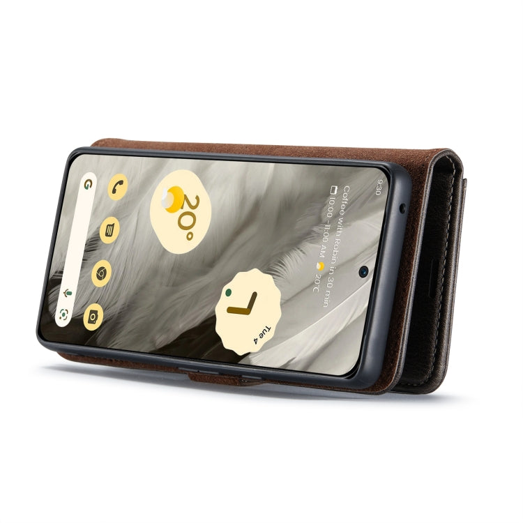 For Google Pixel 8 DG.MING Crazy Horse Texture Detachable Magnetic Leather Phone Case