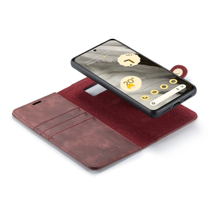 For Google Pixel 8 DG.MING Crazy Horse Texture Detachable Magnetic Leather Phone Case